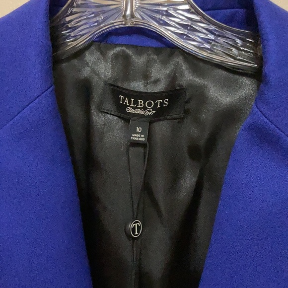 Beautiful Talbots new suit coat. Amazing blue color. - Picture 3 of 8